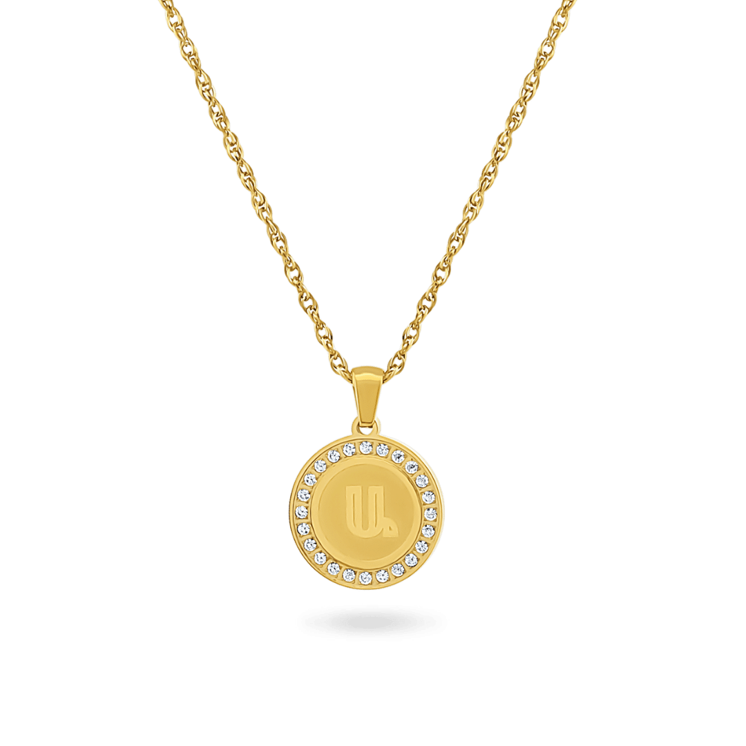 Armenian Initial Stone Necklace Necklaces IceLink-RAN Ա (Ani)  